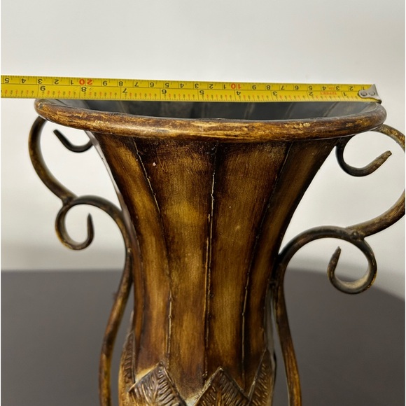 Rustic Metal Vase 17.5 “ tall - Picture 6 of 6